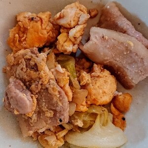 キャベツ＆豚たま炒め